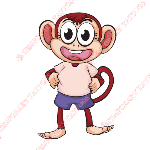 Monkey Customize Temporary Tattoos Stickers NO.8642
